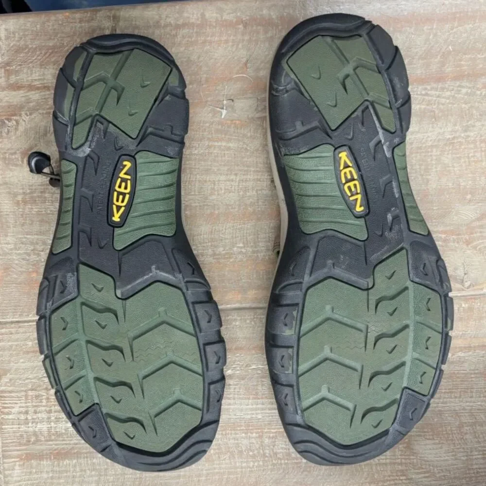 KEEN Newport Waterproof Leather Hiking Sandals Bison Brown Size 15